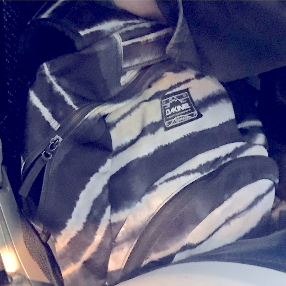 **ISO ** Dakine zebra-stripe backpack